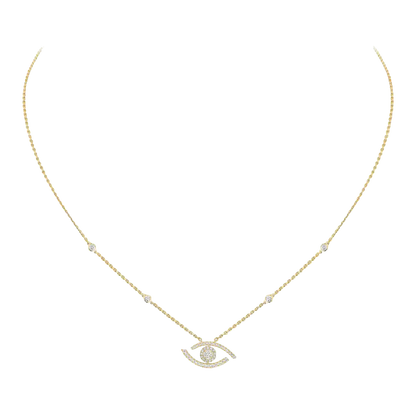 Lucky Eye pavé necklace