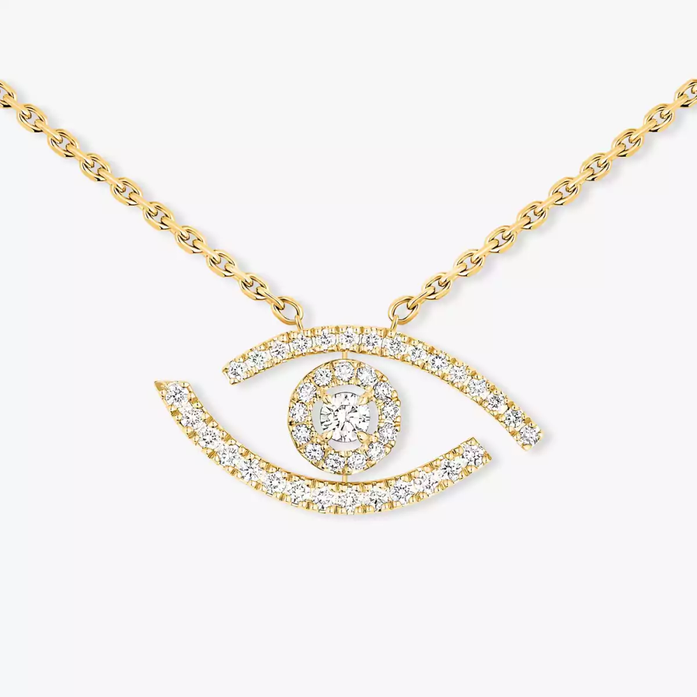 Lucky Eye pavé necklace