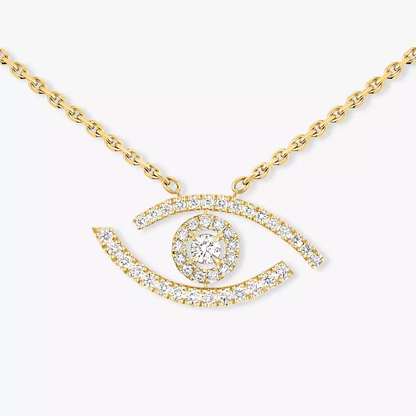 Lucky Eye pavé necklace