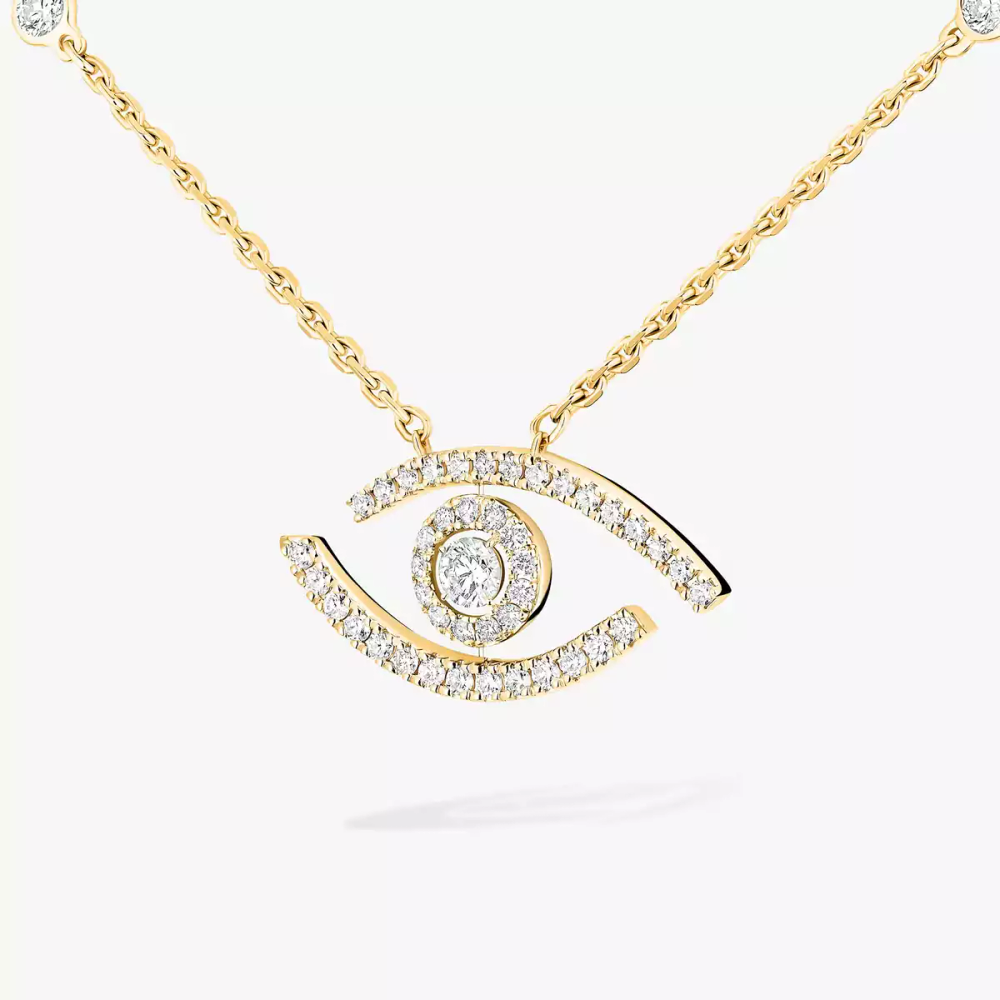 Lucky Eye pavé necklace