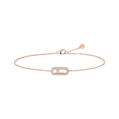 Messika CARE(S) Pavé Bracelet Pink Gold Diamond Bracelet