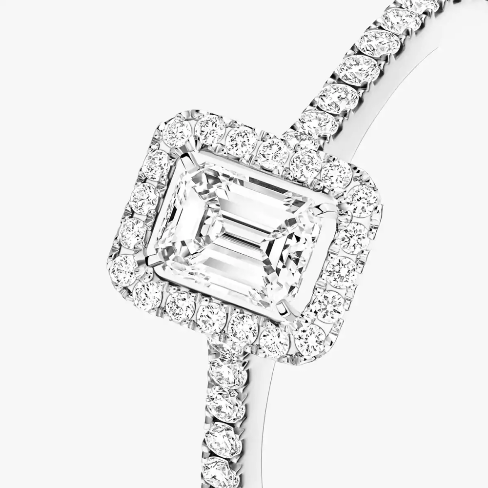 Joy Solitär-Ring Smaragdschliff, kleines Modell