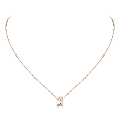 Collier pendentif sur chaîne Move Romane Kette Diamant Roségold