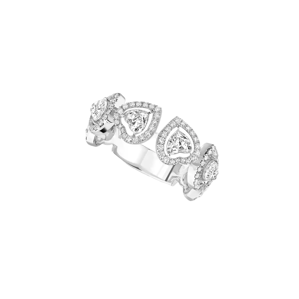 Alliance Joy Cœur Multi Bague Diamant Or Blanc