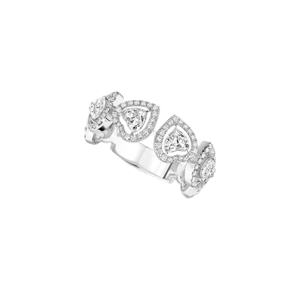 Alliance Joy Cœur Multi Bague Diamant Or Blanc