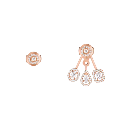 Boucles d'oreilles trio My Twin Boucles d'oreilles Diamant Or Rose