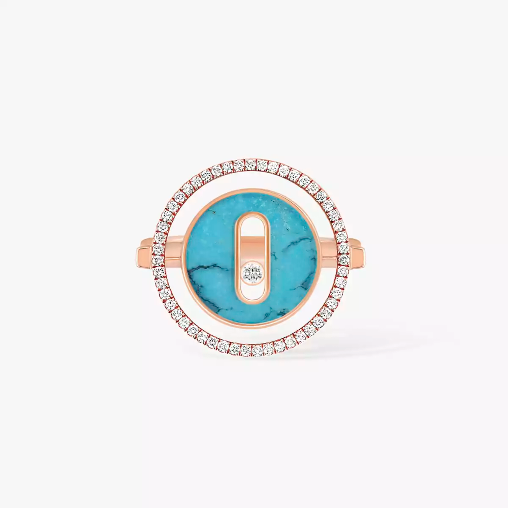 Bague turquoise Lucky Move PM Bague Diamant Or Rose