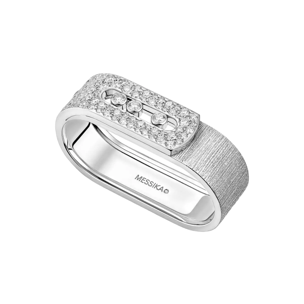 Move Noa two-finger chiseled ring