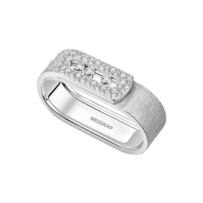 Move Noa two-finger chiseled ring