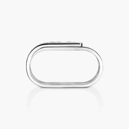 Move Noa two-finger chiseled ring
