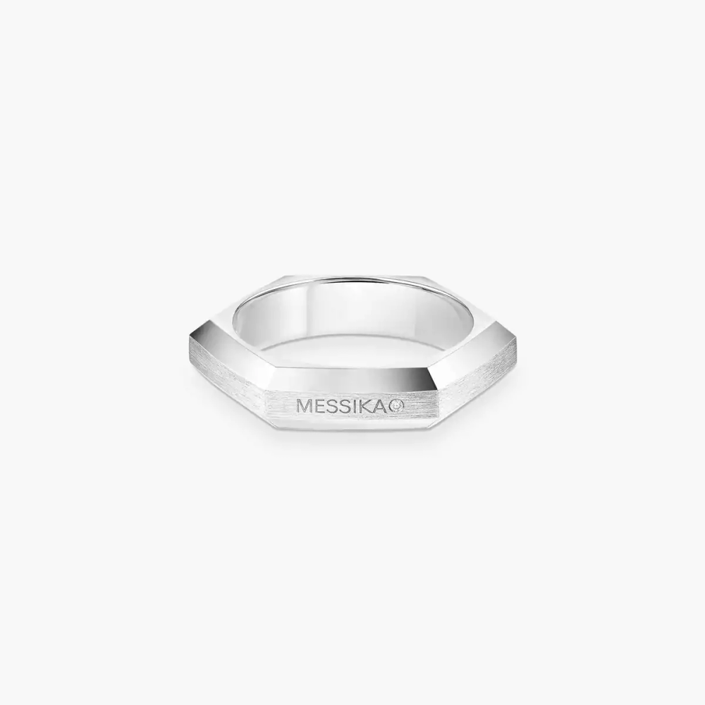 Moderniste pavé ring, small model