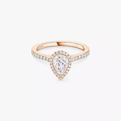 Bague solitaire Joy taille poire, moyen modèle