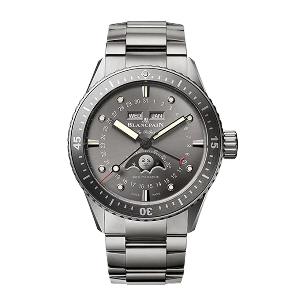 Fifty Fathoms Bathyscaphe Quantième Complet Phases de Lune