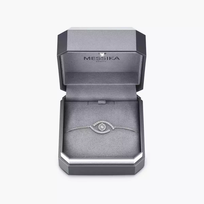 Mit Diamanten ausgefasstes Lucky Eye Armband