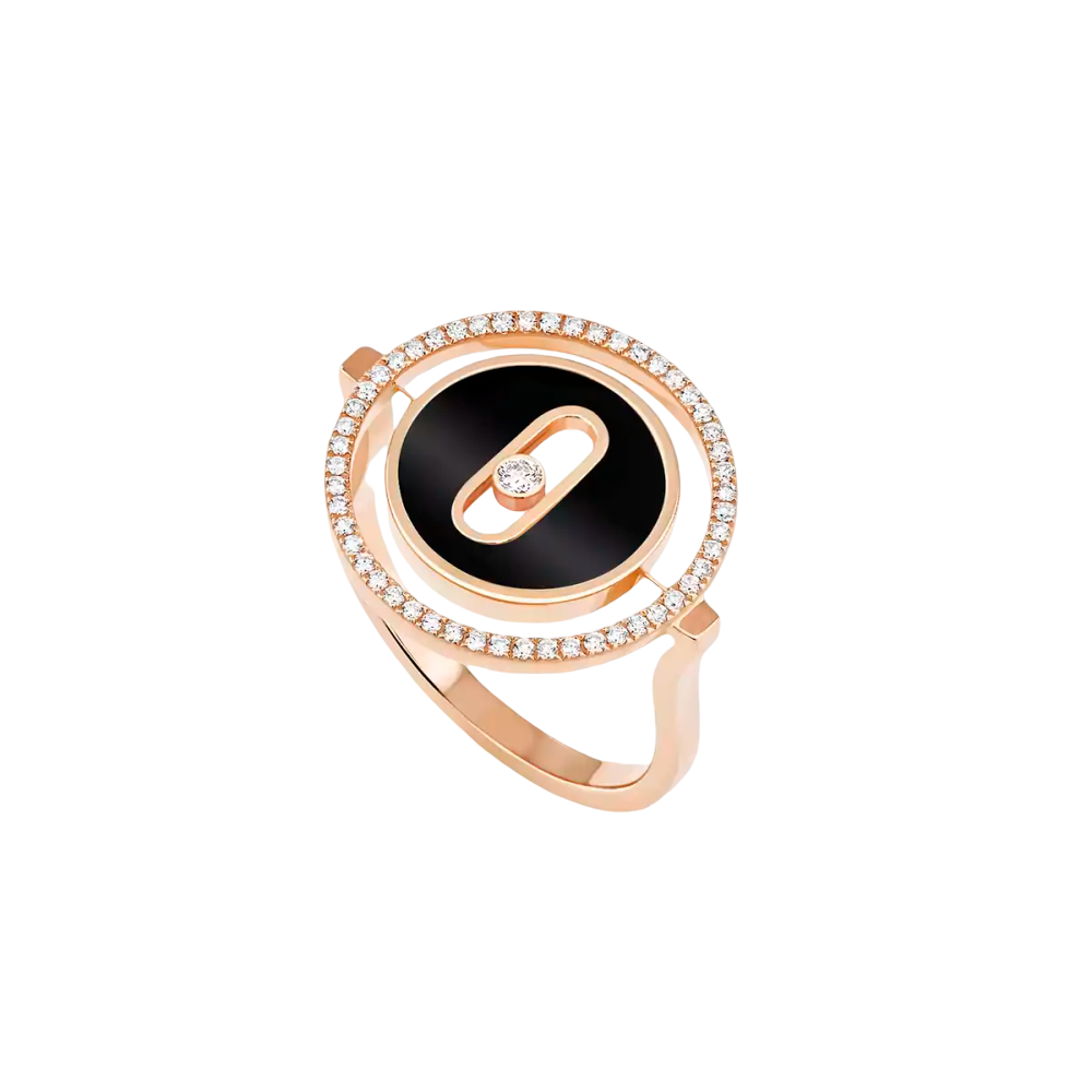 Lucky Move onyx ring small