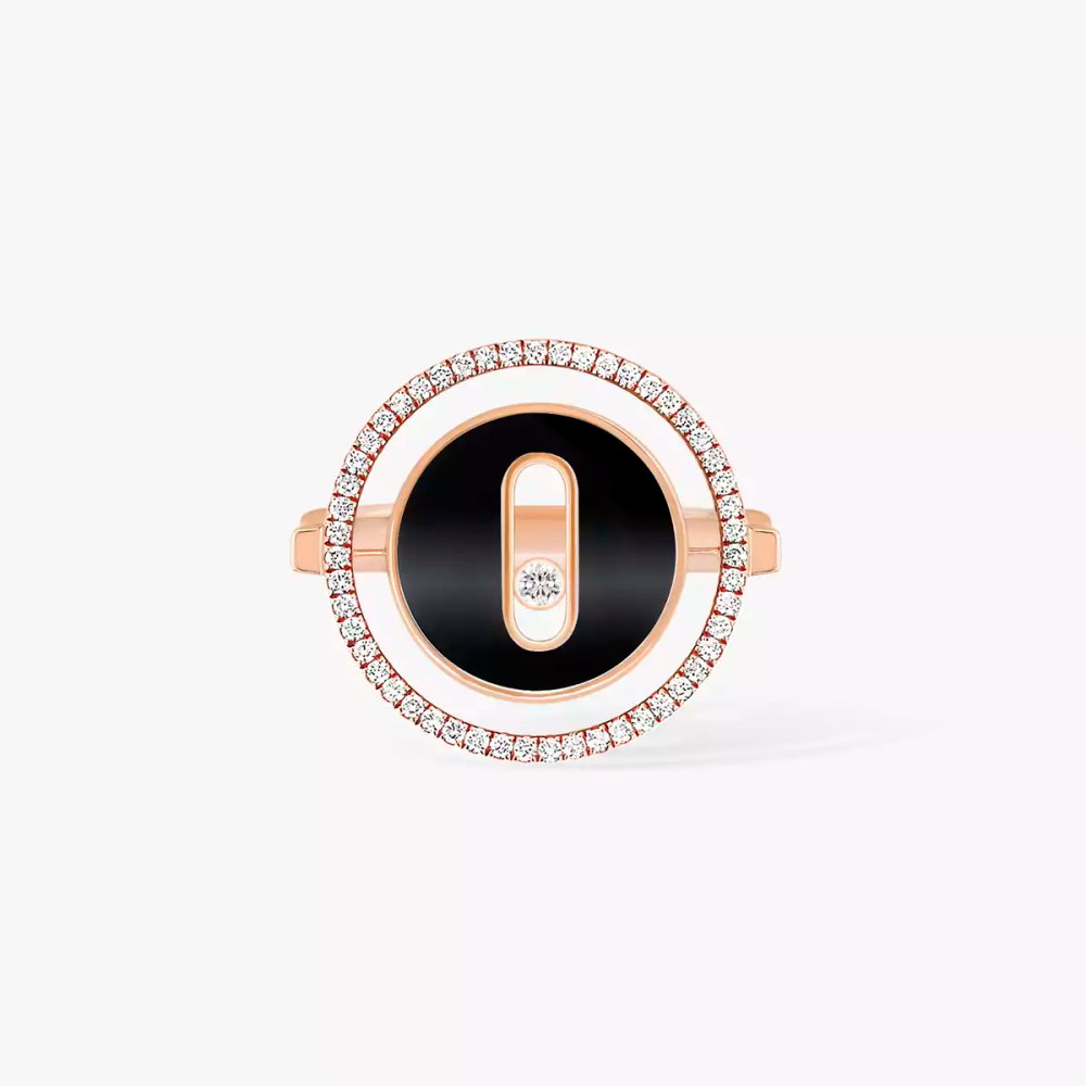 Lucky Move onyx ring small