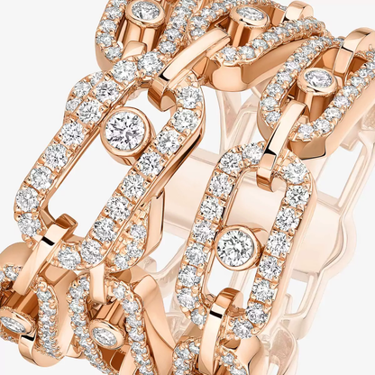 Bague trois rangs Move Link
