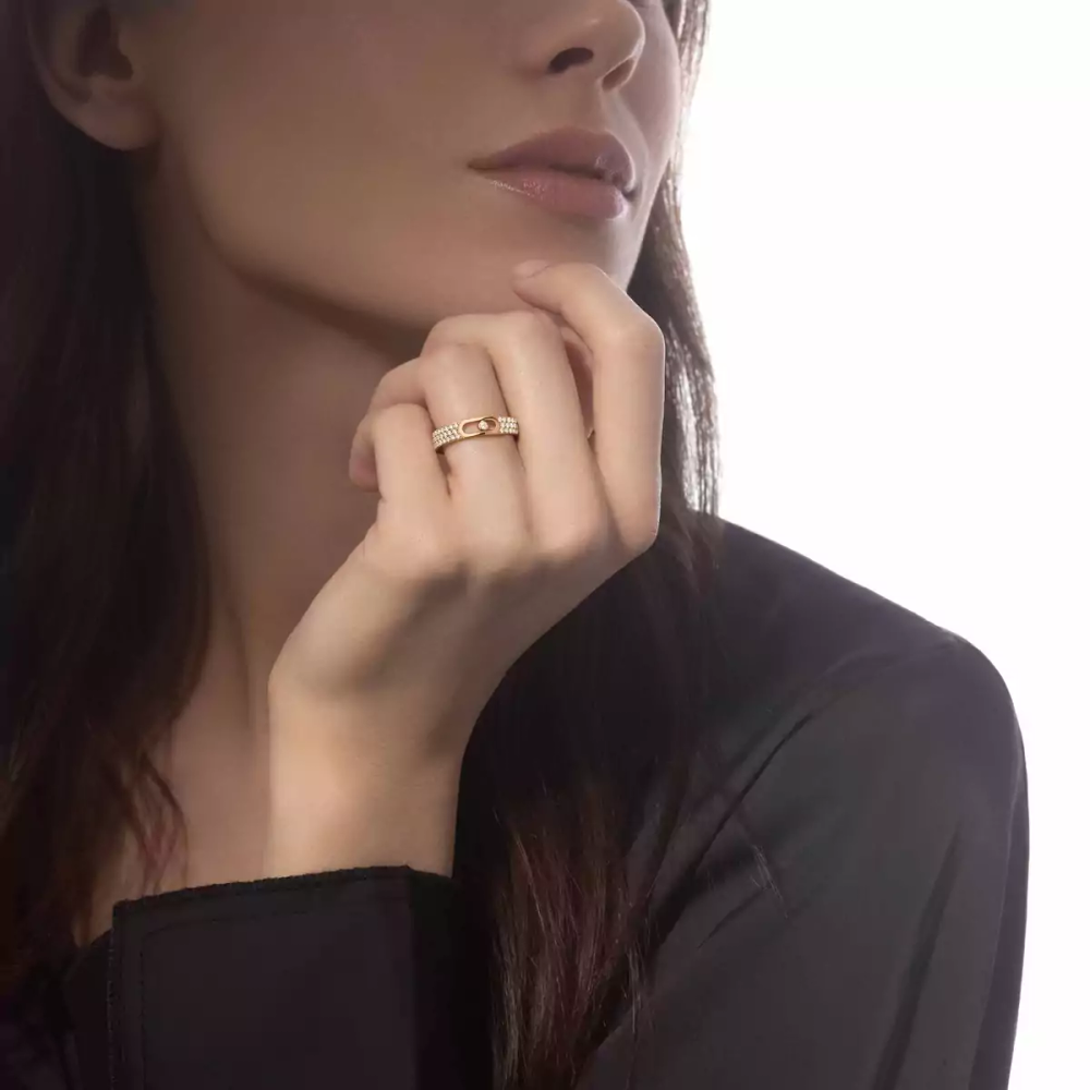Move Joaillerie pavé wedding ring