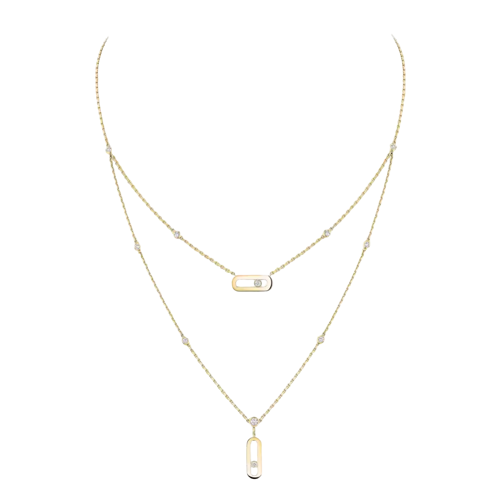 Move Uno two-row necklace