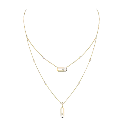 Move Uno two-row necklace