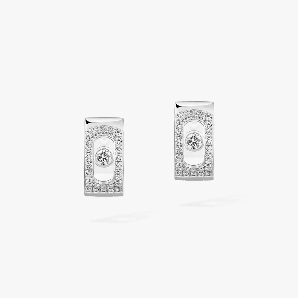 Move Noa Creolen mit Diamanten ausgefasst