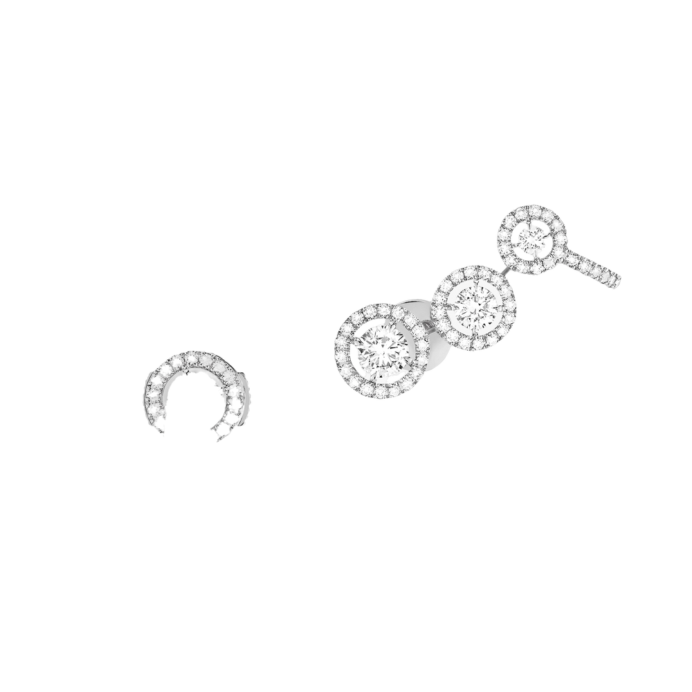 Joy Trio White Gold Diamond Earrings