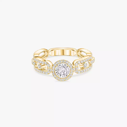 Bague solitaire Move Link, petit modèle
