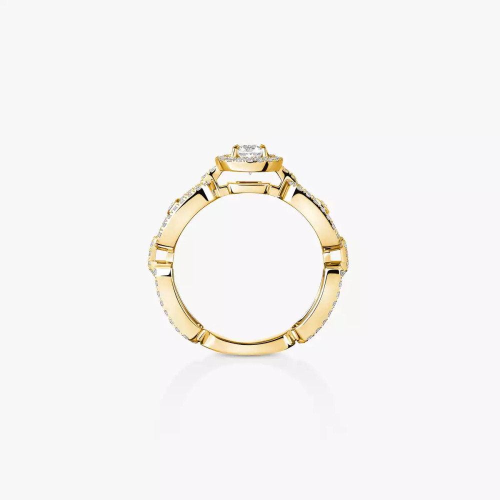 Bague solitaire Move Link, petit modèle