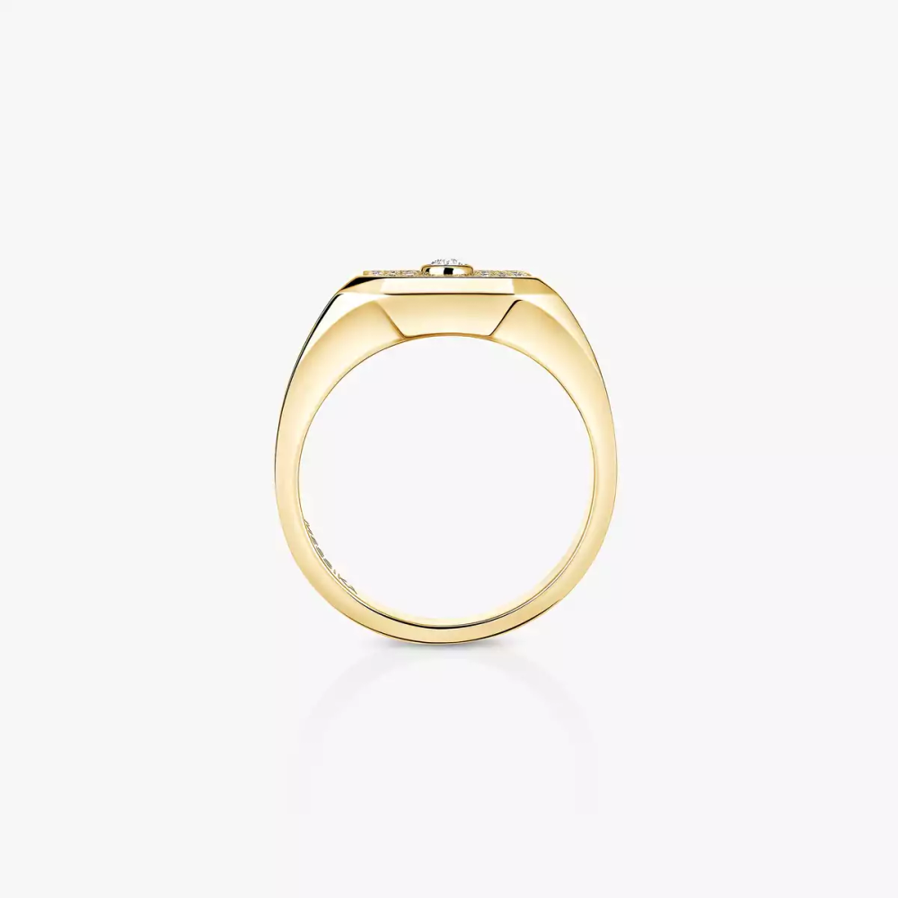 Move Joaillerie Siegelring Mit Diamanten Ausgefasst