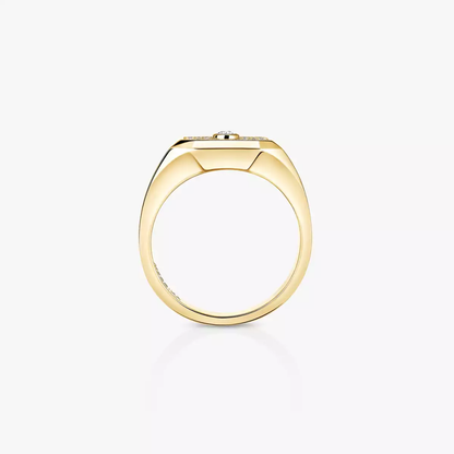 Move Joaillerie Siegelring Mit Diamanten Ausgefasst