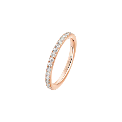 Gatsby Wedding Ring Pink Gold Diamond Ring