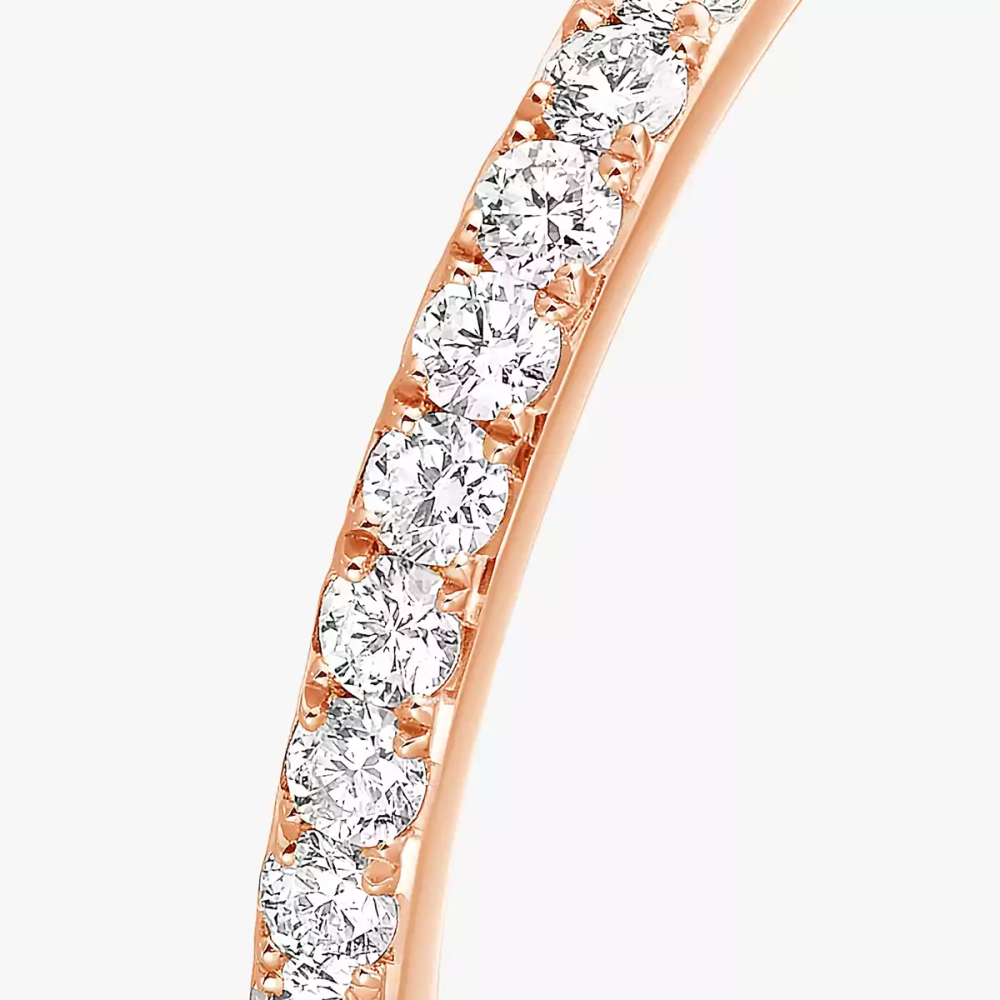 Gatsby Wedding Ring Pink Gold Diamond Ring