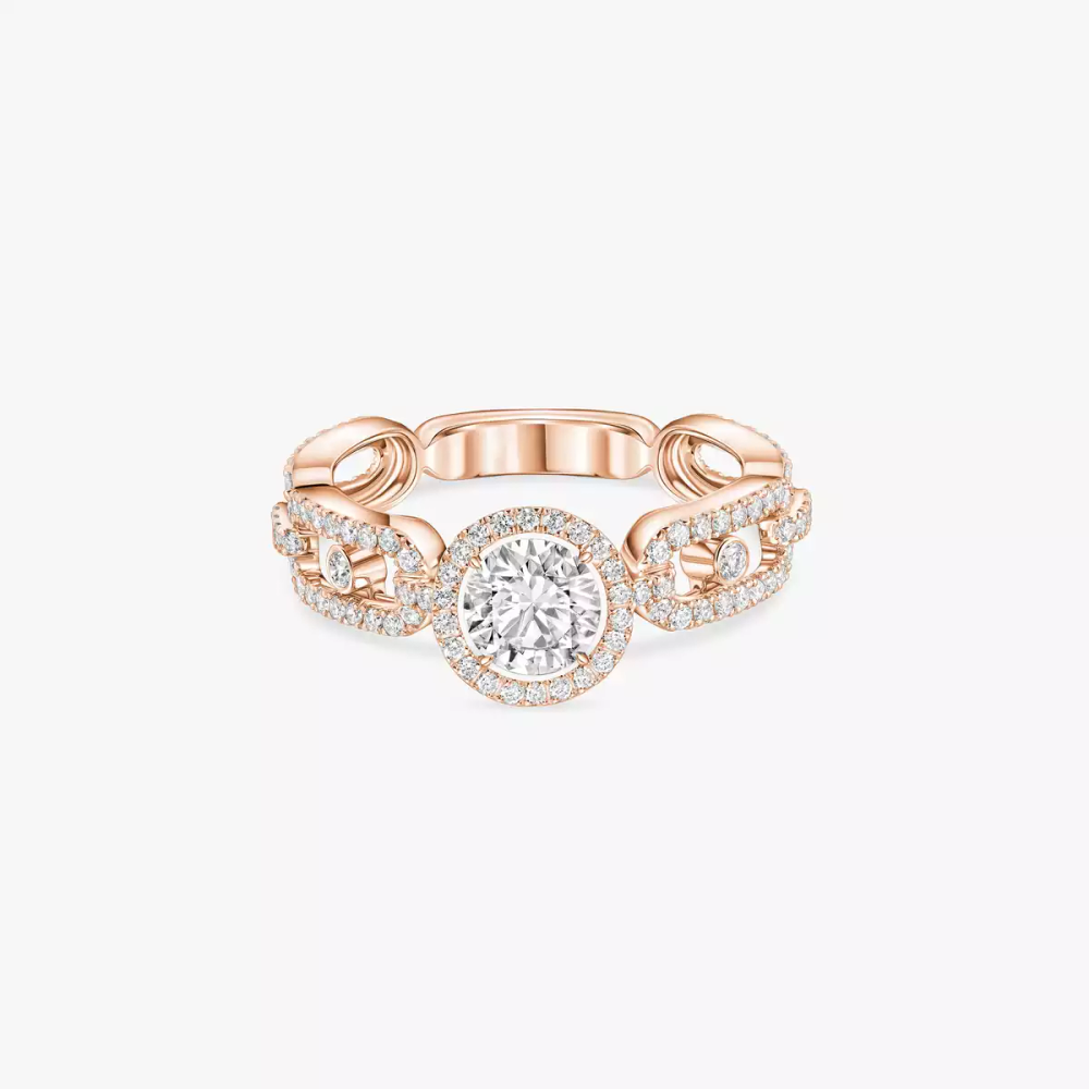 Move Link Solitär 0,50 kt Ring Diamant Roségold
