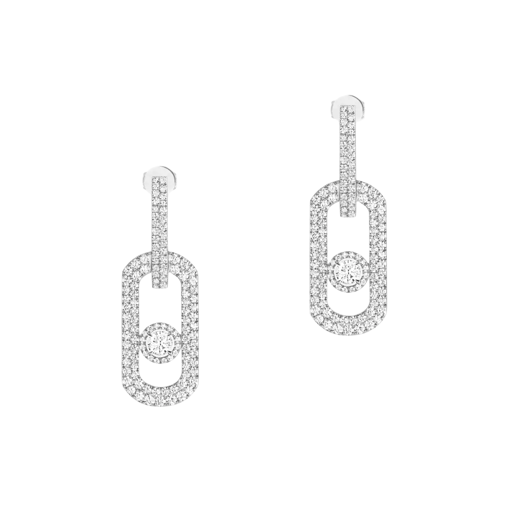 So Move XL pavé pendant earrings