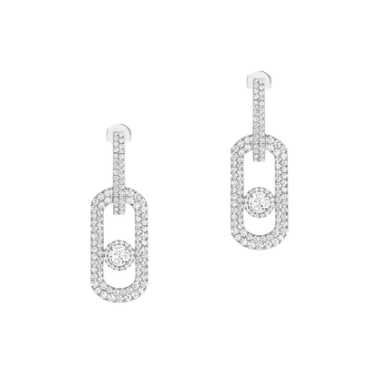 So Move XL pavé pendant earrings