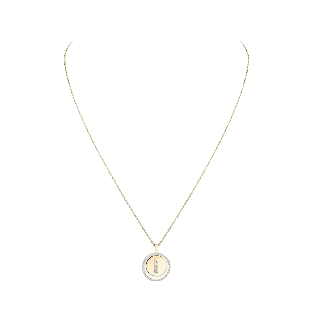 Lucky Move MM Kette Diamant Gelbgold