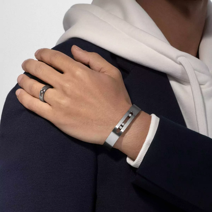 Move Titanium Naturel Armspange Armband Diamant Naturfarbenes Titan