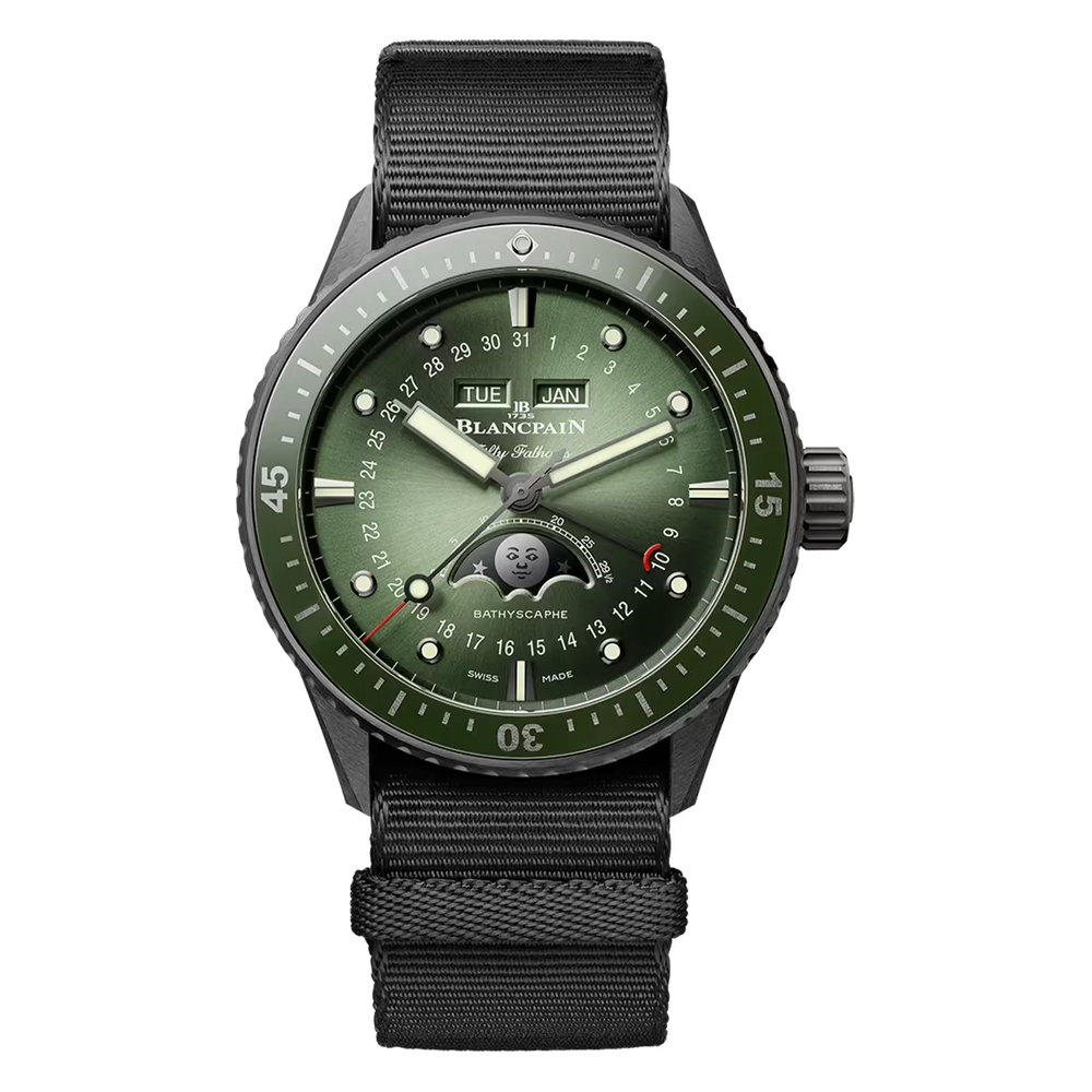 Fifty Fathoms Bathyscaphe Quantième Complet Phases de Lune