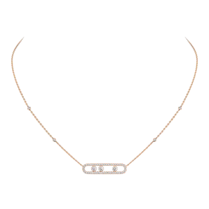 Collier pavé Move Kette Diamant Roségold