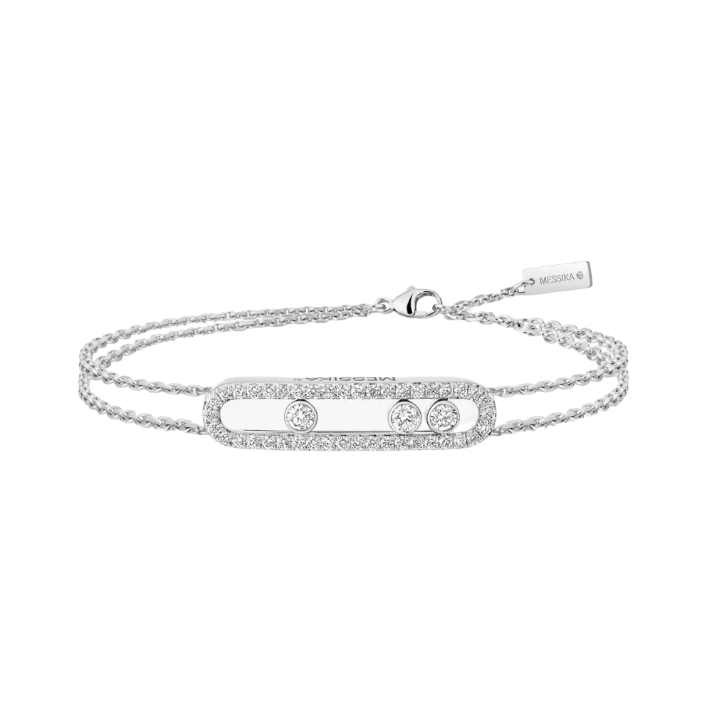 Move Classique Pavé White Gold Diamond Bracelet