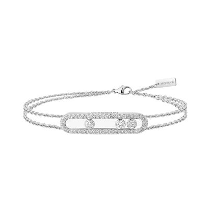 Move Classique Pavé White Gold Diamond Bracelet