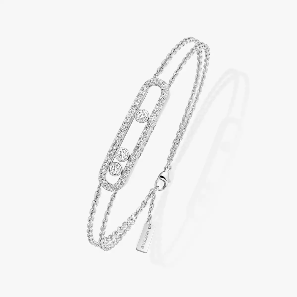 Move Classique Pavé White Gold Diamond Bracelet