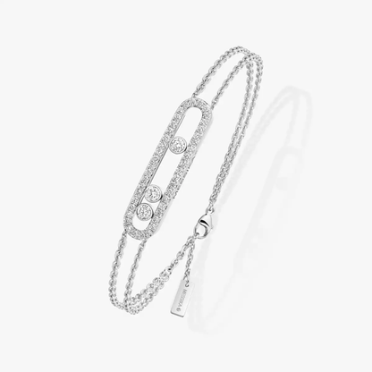 Move Classique Pavé White Gold Diamond Bracelet