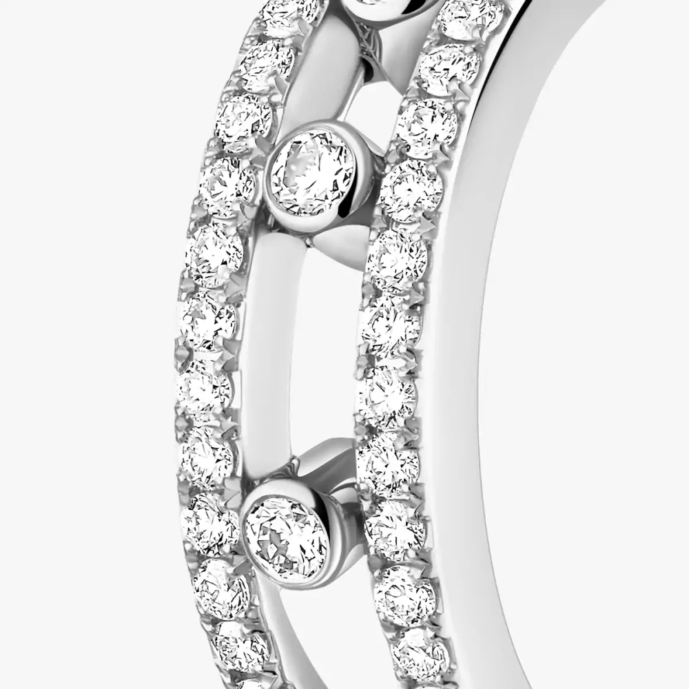 Move Classique pavé hoop earrings