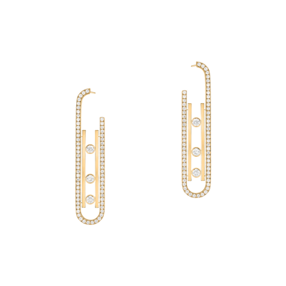 Boucles d'oreilles Move 10th PM Boucles d'oreilles Diamant Or Blanc