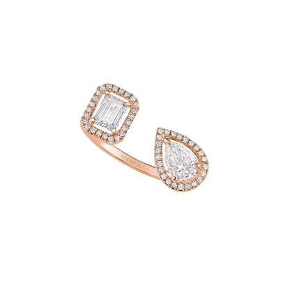Bague toi & moi My Twin 0,25ct x2 Ring Diamant Roségold
