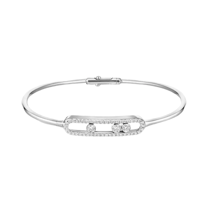 Move pavé thin bracelet