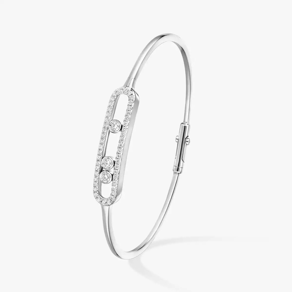 Move pavé thin bracelet