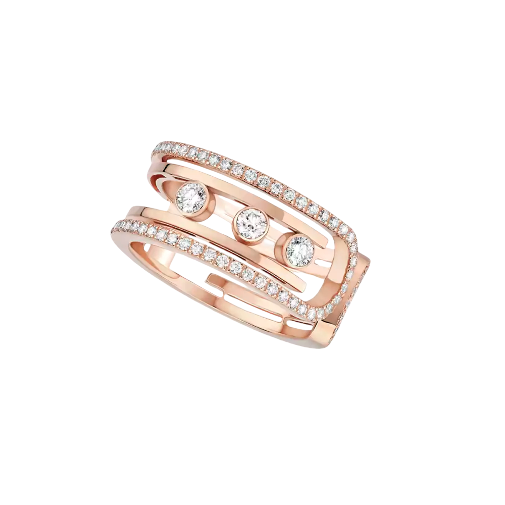 Move 10th Pink Gold Diamond Ring