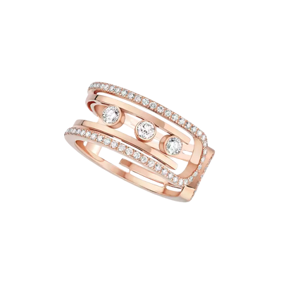 Move 10th Pink Gold Diamond Ring